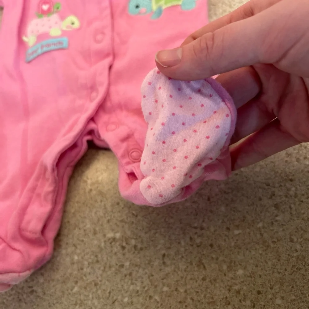 Carter’s Preemie Pink Turtle Best‎ Friends Footy Sleeper